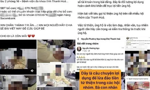 Thanh Hóa: Cảnh báo tình trạng lừa đảo tiền từ thiện qua mạng xã hội