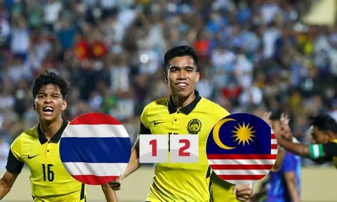 Nhận thẻ đỏ kéo người, U23 Thái Lan thua 'sốc' trước Malaysia