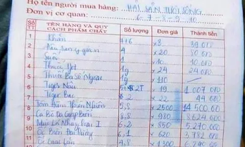 Vụ hóa đơn hải sản 42,5 triệu đồng: Không phải là hành vi “chặt chém”