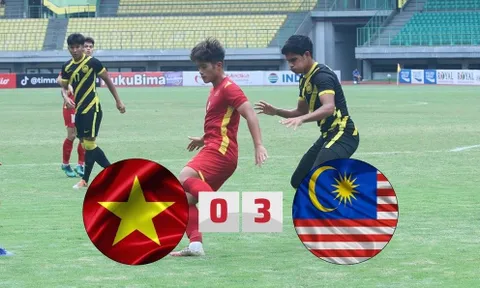 Phung phí cơ hội, U19 Việt Nam đại bại trước Malaysia