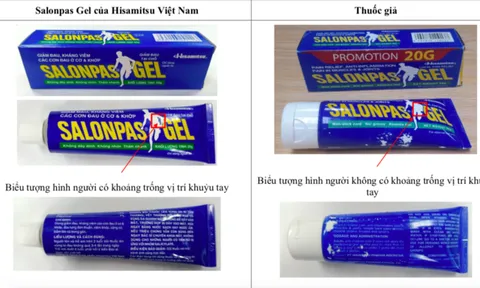 Thuốc giả Salonpas Gel bán trên mạng, Bộ Y tế cảnh báo