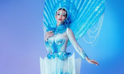 The Miss Globe 2022: Lâm Thu Hồng diện trang phục dân tộc nặng hơn 25kg
