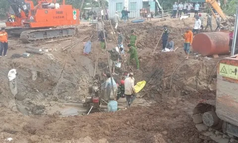 Đồng Tháp: Giải cứu cháu bé rơi vào trụ bê tông thận trọng, an toàn