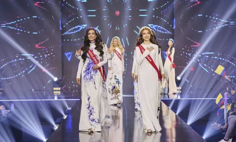Thí sinh Miss Charm 2023 duyên dáng trong tà áo dài Việt