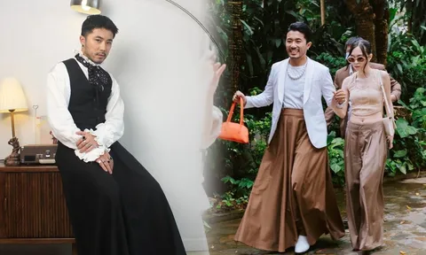 Đam mê mặc váy đi sự kiện, con rể Xuân Hình khiến nhiều người tranh cãi nảy lửa
