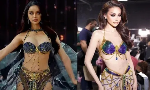 Xuất hiện bản sao sở hữu ngoại hình 'cháy' chẳng kém Engfa Waraha tại Miss Grand Thailand