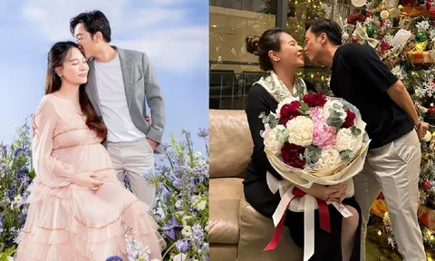 Đàm Thu Trang được chồng chiều như bà hoàng khi mang bầu lần 2