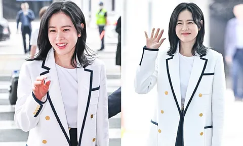Nhan sắc Son Ye Jin trong lần đầu tiên công khai xuất hiện trước công chúng hậu sinh con