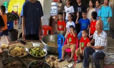 Hạnh phúc tuổi già là đón 22 đứa cháu về nghỉ hè, mỗi bữa nấu cả yến gạo