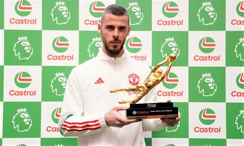 MU nhận 'mưa gạch đá' vì De Gea nhận Găng tay Vàng