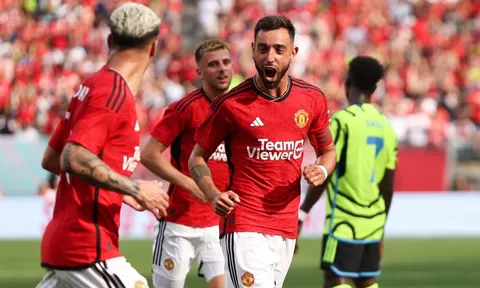 Bruno rực sáng, MU ngạo nghễ đánh bại Arsenal