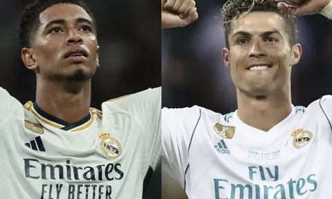 Tre già măng mọc, Ronaldo mất thêm 1 kỷ lục khủng vào tay Bellingham