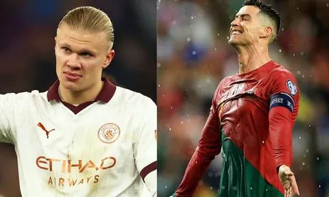 Haaland chấn thương hóa ra lại là tin vui với Ronaldo sau 8 năm