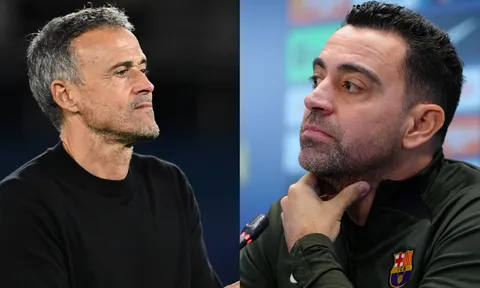 Vừa tái ngộ, HLV Luis Enrique đã dọa đánh Xavi