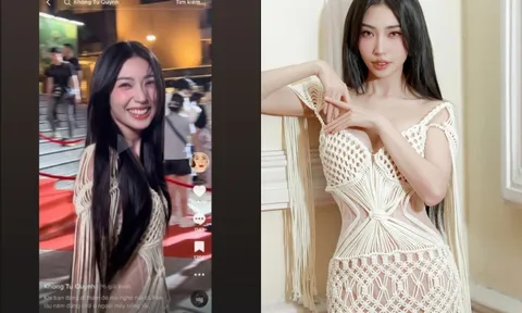 Phát hiện bị chụp lén, Khổng Tú Quỳnh có thái độ gây chú ý với fan