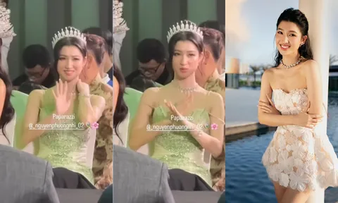 Thái độ siêu đáng yêu của Phương Nhi khi bị chụp lén
