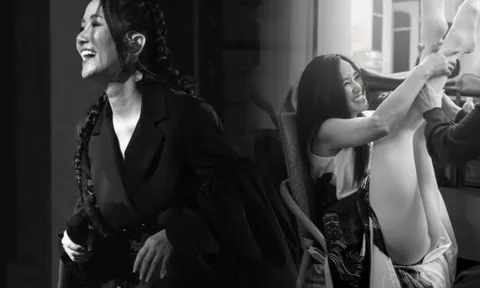 Diva Hồng Nhung tung ảnh hậu trường, một khoảnh khắc kém duyên gây chú ý