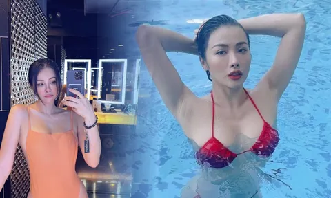 Tình cũ Lương Bằng Quang tung ảnh bên bể bơi khoe body 'khét lẹt'