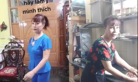 Quay clip chưa kịp chỉnh app, 'cô dâu 62 tuổi' Thu Sao lộ nhan sắc thật