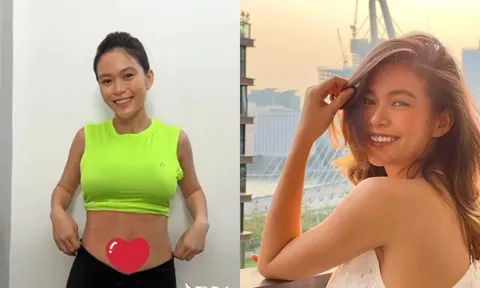 Á hậu Mâu Thủy tự tin khoe body nuột nà sau 3 tháng sinh con
