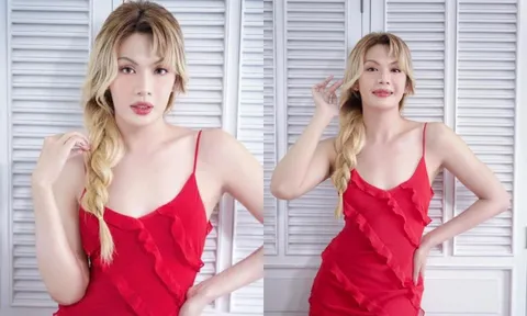 Đào Bá Lộc diện váy hai dây trễ nải khoe body 'mình hạc xương mai'