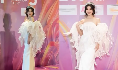 Á hậu Phương Nhi lọt ống kính 'team qua đường', nhan sắc ra sao khiến fan 'xỉu lên xỉu xuống'