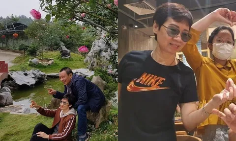 Vợ MC Lại Văn Sâm xuất hiện với phong cách cực 'chất', trẻ trung ở tuổi ngoài 60