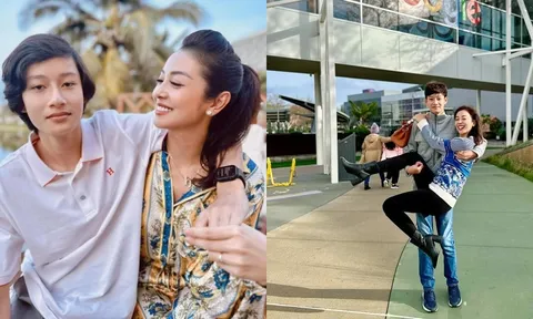 Khó nhận ra con trai Jennifer Phạm và Quang Dũng ở diện mạo mới