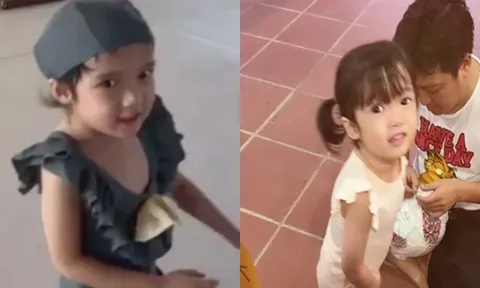 Zoom cận khuôn mặt đáng yêu của con gái Trường Giang: Bản sao nhí Nhã Phương