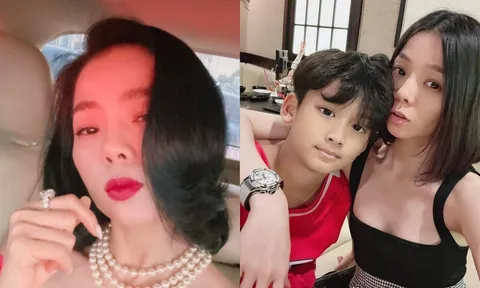 Nhan sắc thật của Lệ Quyên qua ống kính camera thường do con trai chụp