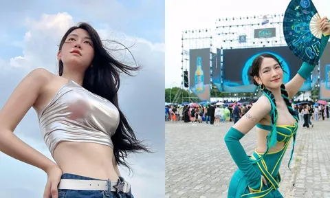 Lê Bống khoe vóc dáng nuột nà với đồ kiệm vải sau thời gian kín như bưng để làm MC