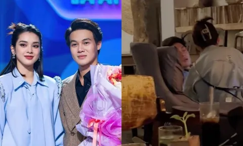 Clip 'team qua đường' quay lén Quỳnh Lương và thiếu gia Tiến Phát tình tứ ở quán cà phê