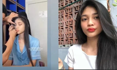 Hậu trường make up vô tình khiến Á hậu Minh Kiên bị phơi bày nhan sắc thật