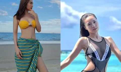 Ninh Dương Lan Ngọc đẹp từng centimet với đồ hai mảnh