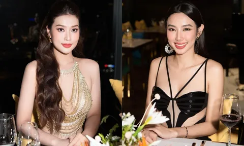Lên đồ lộng lẫy đi sự kiện, Thùy Tiên - Thiên Ân đọ nhan sắc bất phân thắng bại