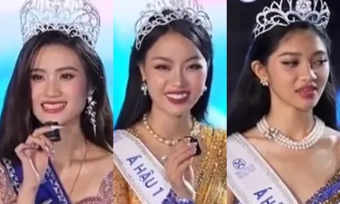 Á hậu Minh Kiên tinh tế khi trả lời phỏng vấn