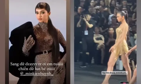 Hậu bị chê catwalk, Á hậu Minh Kiên chứng minh thực lực, tỏa sáng