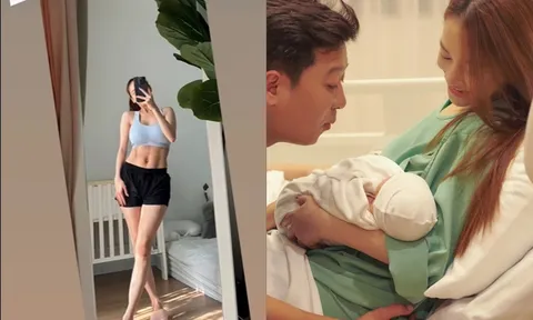 Khó tin vóc dáng Nhã Phương sau 2 tuần sinh quý tử cho Trường Giang