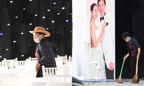 Mẹ Đoàn Văn Hậu tất bật dọn dẹp rạp cưới cho con trai trước ngày đón Doãn Hải My về nhà chồng