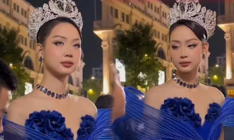 Hoa hậu Bảo Ngọc ăn vận lộng lẫy nhưng bị 'dìm' nhan sắc bởi 1 chi tiết