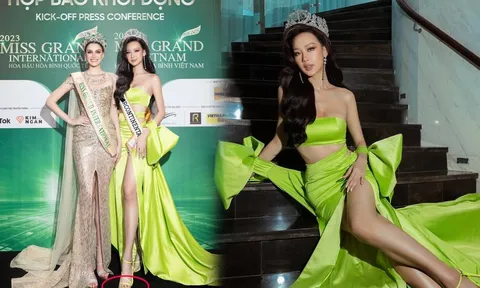 Bảo Ngọc lộ chi tiết kém sang khi đọ sắc bên cạnh Miss Grand International 2022