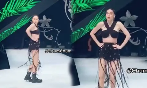 Video: Hồ Ngọc Hà gây bất ngờ khi catwalk theo phong cách 'vũ điệu hoang dã'