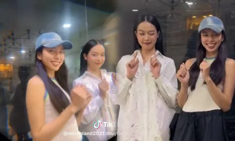 Hoa hậu Thùy Tiên và Thanh Thủy hiếm hoi đọ sắc, khoảnh khắc hậu trường mới gây chú ý
