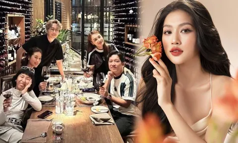 Rộ tin đồn hoa hậu Thiên Ân hẹn hò với học trò cưng của Trường Giang