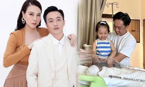 Cường Đô La đăng tải khoảnh khắc đắt giá sau khi bà xã Đàm Thu Trang hạ sinh quý tử