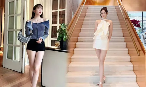 Thiều Bảo Trâm khoe sắc vóc 'cực nuột': Đôi chân dài chẳng kém cạnh đồng hương Đỗ Thị Hà