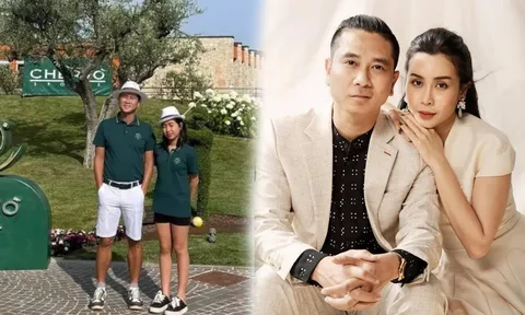 Hồ Hoài Anh hiếm hoi hiện diện tại sân golf cùng nhân vật đặc biệt
