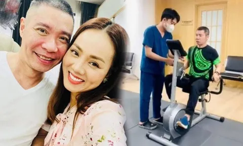 Bà xã Công Lý rớt nước mắt khi thấy hình ảnh của chồng ở Hàn Quốc