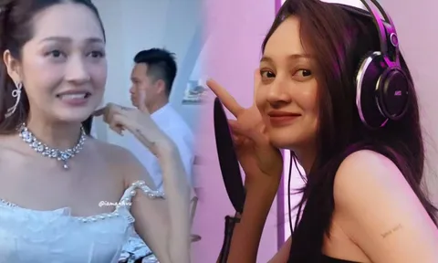 Sau tin đồn mang thai con đầu lòng, Bảo Anh lộ diện với sắc vóc đáng chú ý
