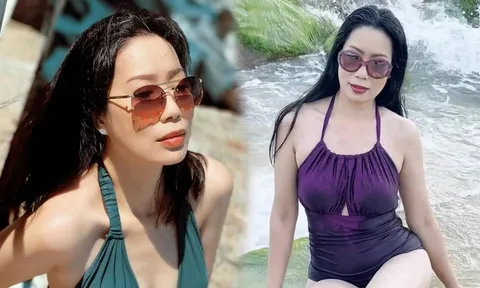 Á hậu Trịnh Kim Chi thường xuyên có những màn lên đồ 'táo bạo' khoe sắc vóc ở tuổi 51